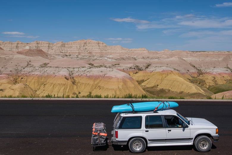 USA, mało popularny, ale zachwycający park narodowy Badlands.&nbsp;